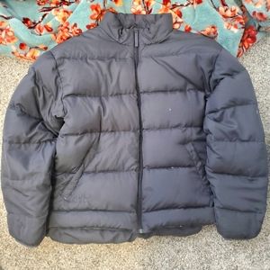Vintagey Puf Cabelas Goose Down Black Winter Jacket Men's size M Women's Size L
